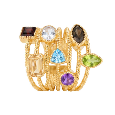 Signature Ring Stack | 7 Chakra