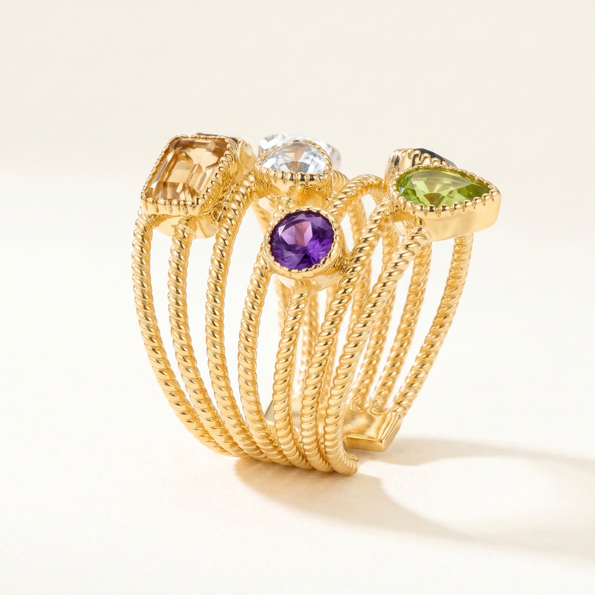 Signature Ring Stack | 7 Chakra