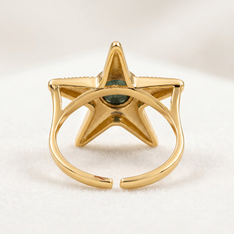 Batu Starfish Ring | Larimar