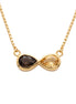Batu Infinity Necklace | Smoky Quartz & Citrine