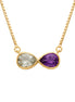 Batu Infinity Necklace | Clear Quartz & Amethyst