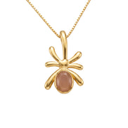 Batu Golden Hour Necklace | Peach Moonstone