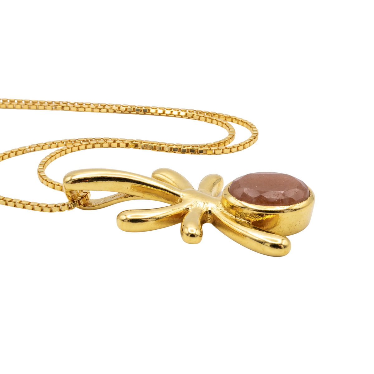 Batu Golden Hour Necklace | Peach Moonstone