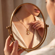Batu Golden Hour Necklace | Peach Moonstone