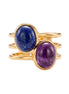 Batu Dual Power Ring | Amethyst & Lapis Lazuli