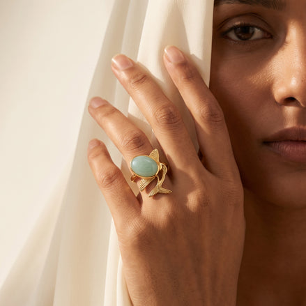 Batu AquaMarine Ring | Aqua Calci