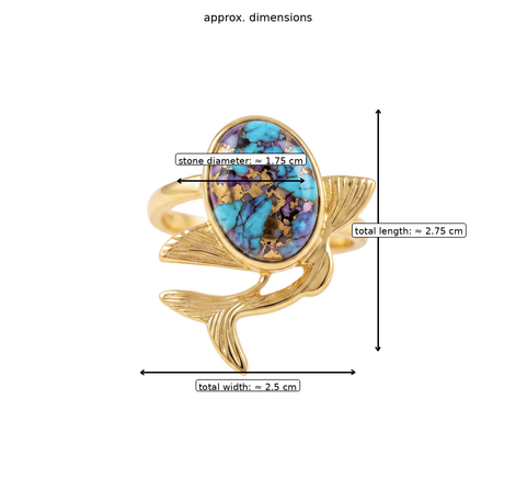 Batu Aquamarine ring | Mohave Turquoise