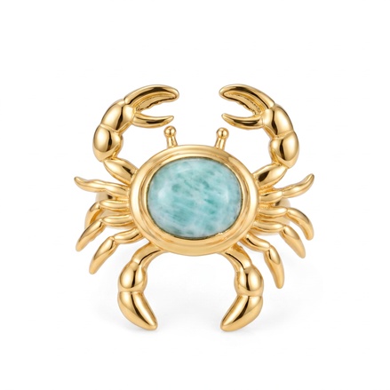 Batu Golden Crab Amazonite