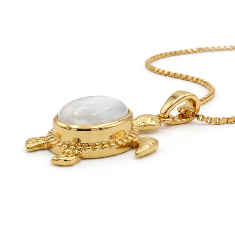 Batu Tortoise Necklace | Mother of Pearl