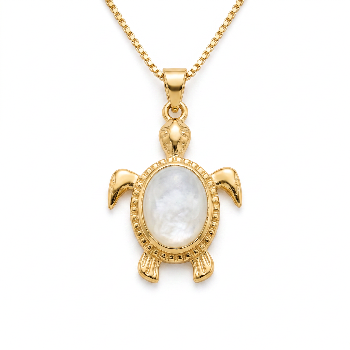 Batu Tortoise Necklace | Mother of Pearl