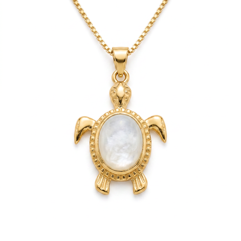 Batu Tortoise Necklace | Mother of Pearl