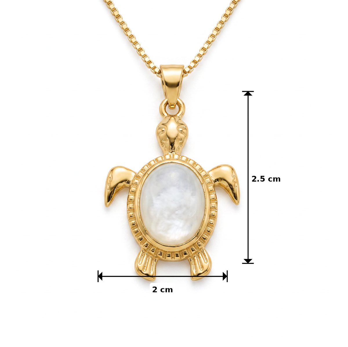Batu Tortoise Necklace | Mother of Pearl
