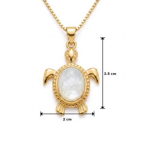 Batu Tortoise Necklace | Mother of Pearl